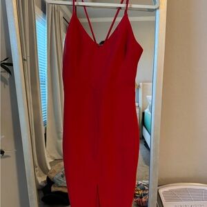 Likely Red Backless Dress